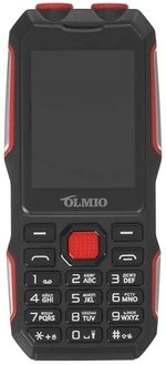 Мобильный телефон OLMIO X02 черно-красный