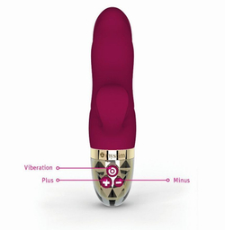 Ярко-розовый вибратор-кролик Hop Hop Bob - 16 см.