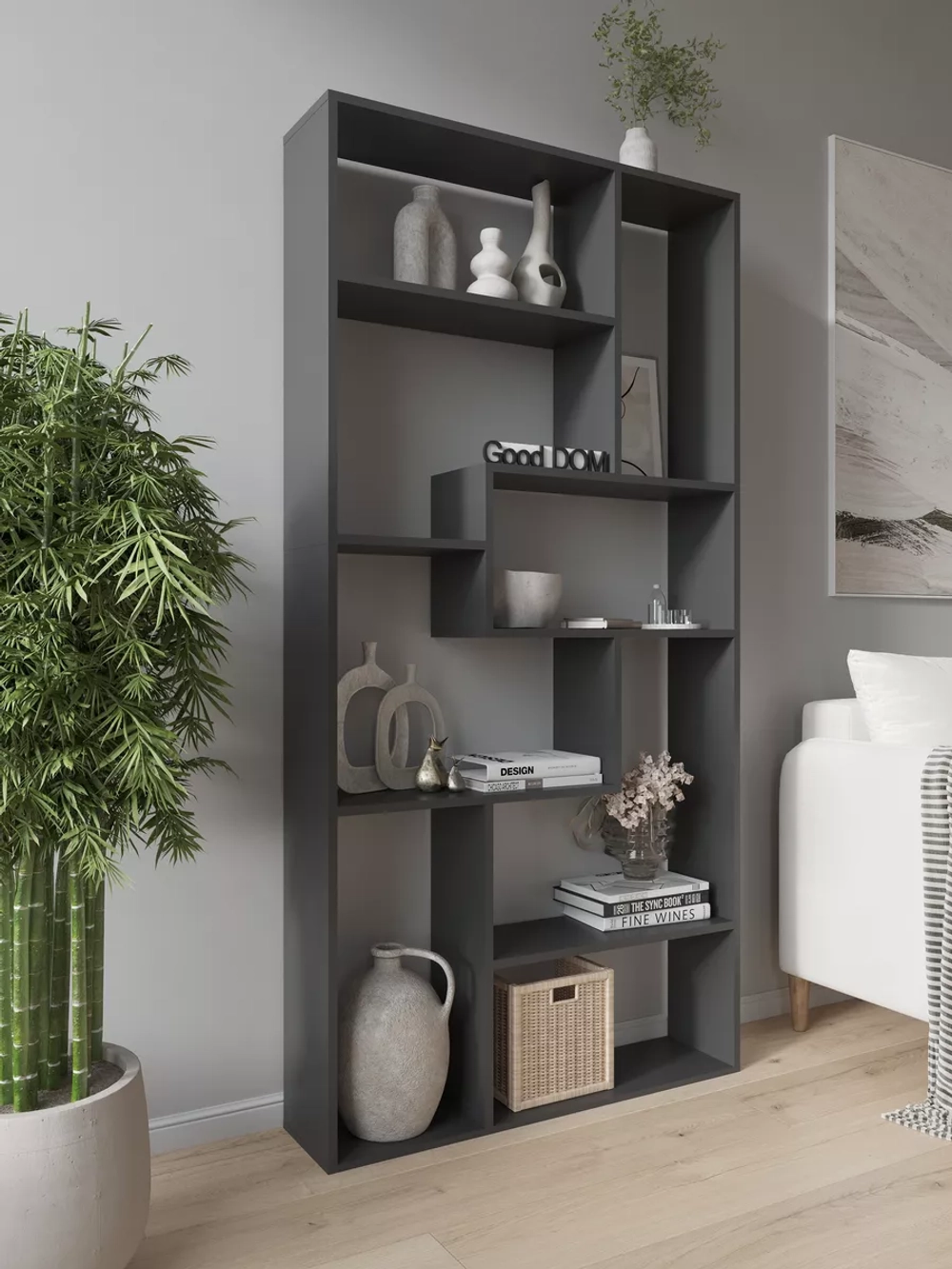 Стеллаж перегородка для зонирования