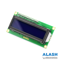 Дисплей LCD 1602 c I2C адаптером (16×2 символов, синий)