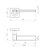 Ручка раздельная K.JK51.LIFT (LIFT JK) BL-24 черный