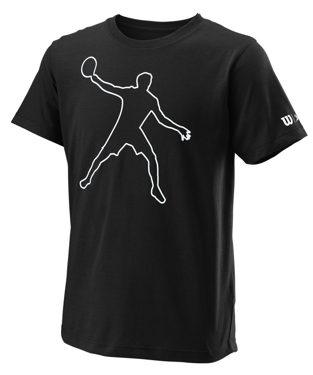 Детская теннисная футболка Wilson Bela Tech Tee II B - black