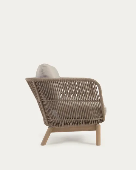 Уличное кресло Catalina, бежевый корд, массив акации