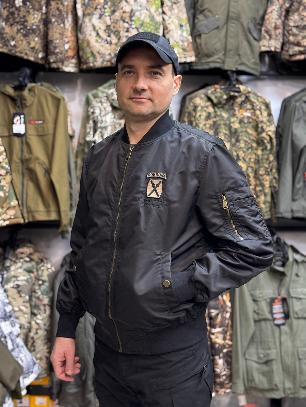 Куртка бомбер Corbona Черный Лето