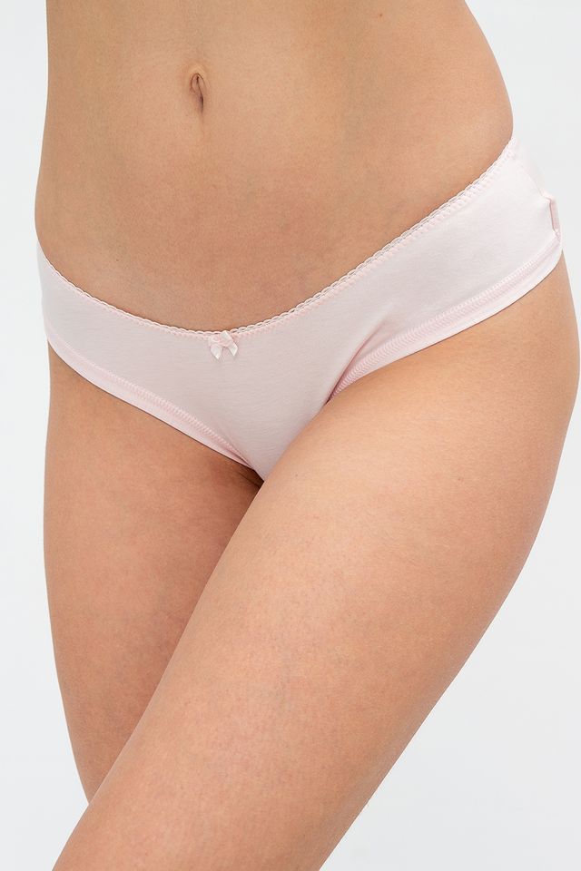 Розовый набор женских трусов