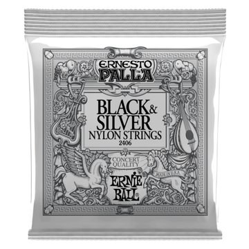 Струны для классической гитары ERNIE BALL 2406 Ernesto Palla Black&Silver Nylon Medium 28-42