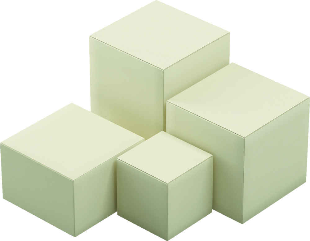 Набор из 4 подиумов серия Малевич