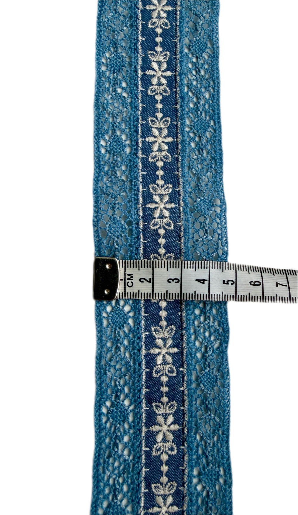 Кружево хлопковое с вышивкой ш-5 см. Испания