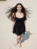 Купальник-платье слитный однотонный большой размер