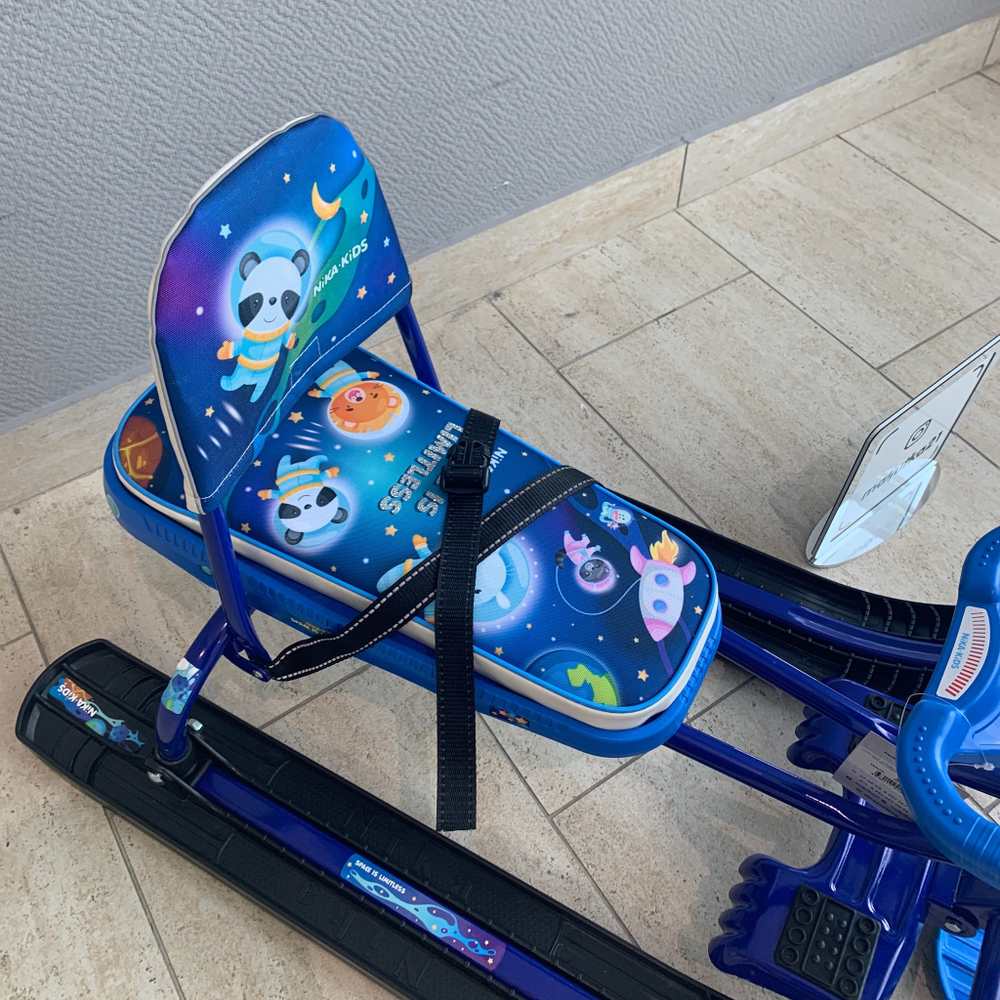 Снегокат «Тимка спорт 4-1» со спинкой космический (арт. ТС4-1М/К)