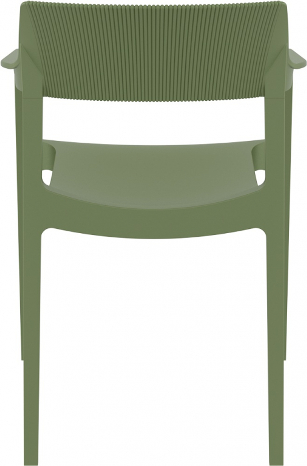 Кресло пластиковое Siesta Contract Tulum, оливковый