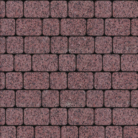 Тротуарная плитка КЛАССИКО - Гранит+ Красный с черным, комплект из 2 видов плит