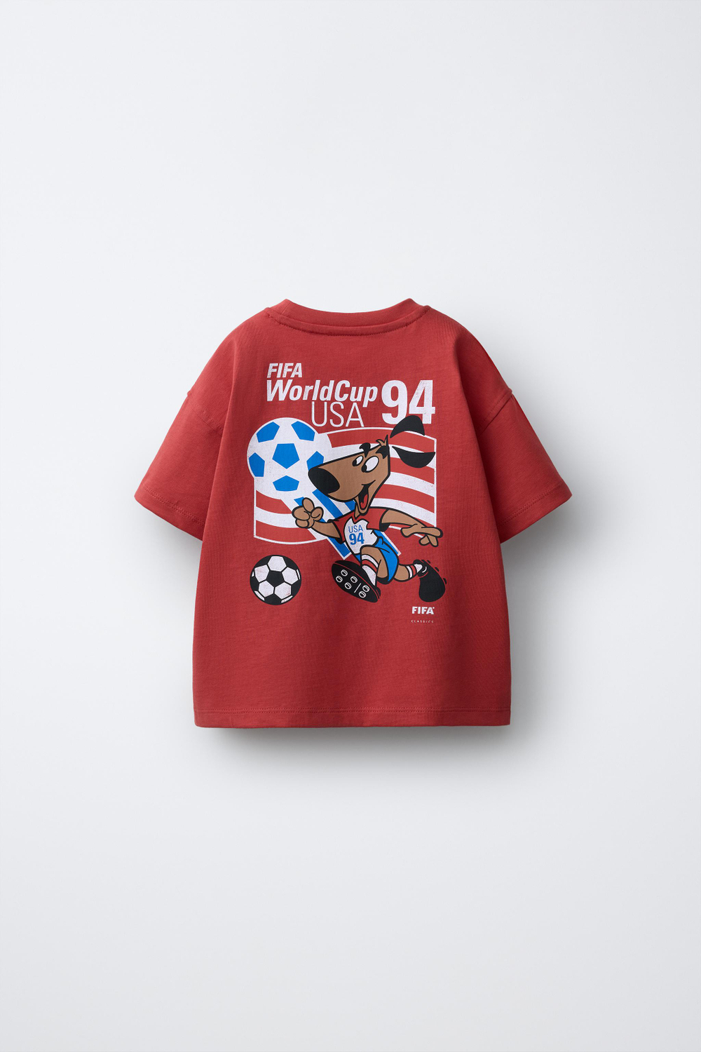 ZARA ФУТБОЛКА С ПРИНТОМ FIFA CLASSICS - FIFA WORLD CUP ™ 1998, КРАСНЫЙ