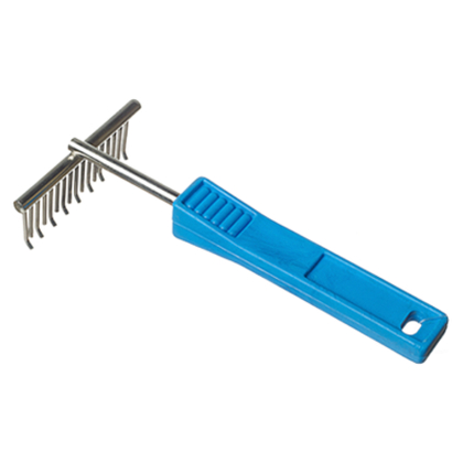 ZOONIK Грабли с пластмассовой ручкой, загнутый зуб