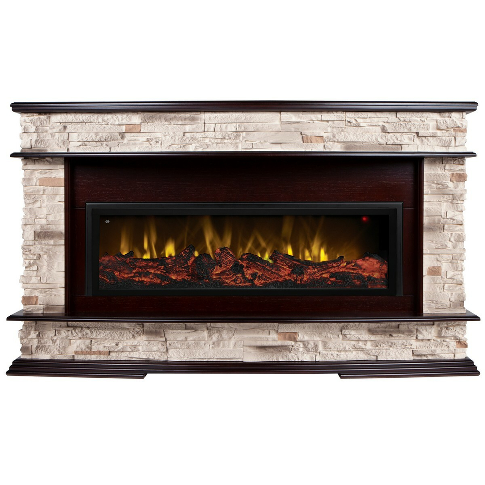 Электрокамин RealFlame Frankfurt 42/BV AO античный дуб с очагом Beverly 1000