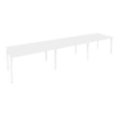 Onix Стол переговорный O.MP-PRG-3.3 Белый Бриллиант/Металл Белый 4140*980*750
