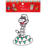 Наклейка на стекло «Полосатик» 15*20 см