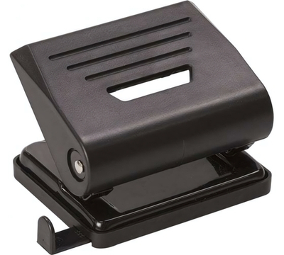 Дырокол 20л. черный с линейкой (DOLCE COSTO)