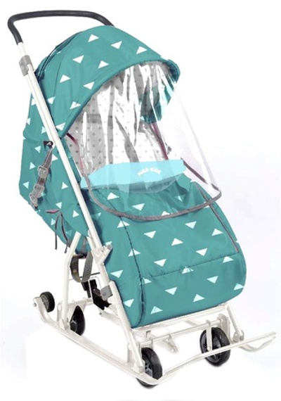 Санки-коляска Ника Умка 3-1/6 бирюзовый