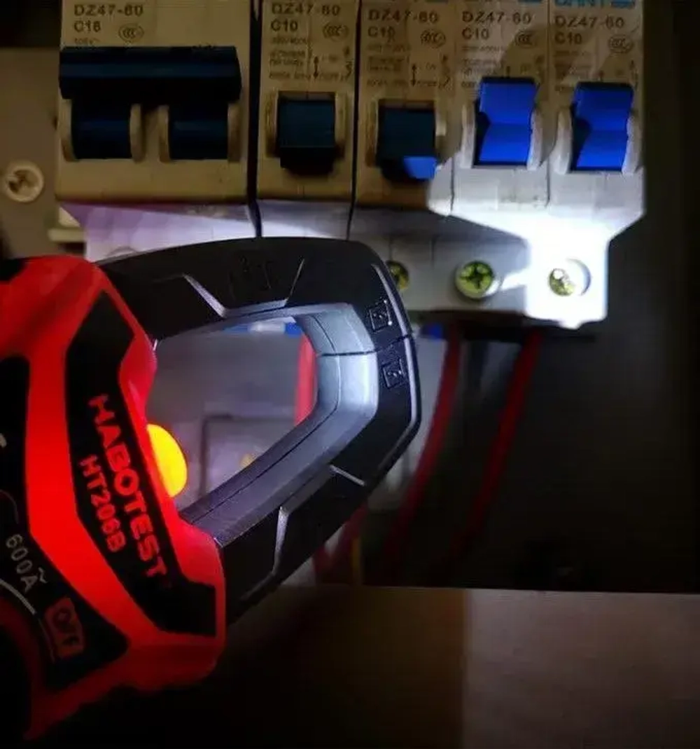 Мультиметр HT206D Habotest клещи постоянного и переменного тока 0,01 - 600А емкость частота подветка