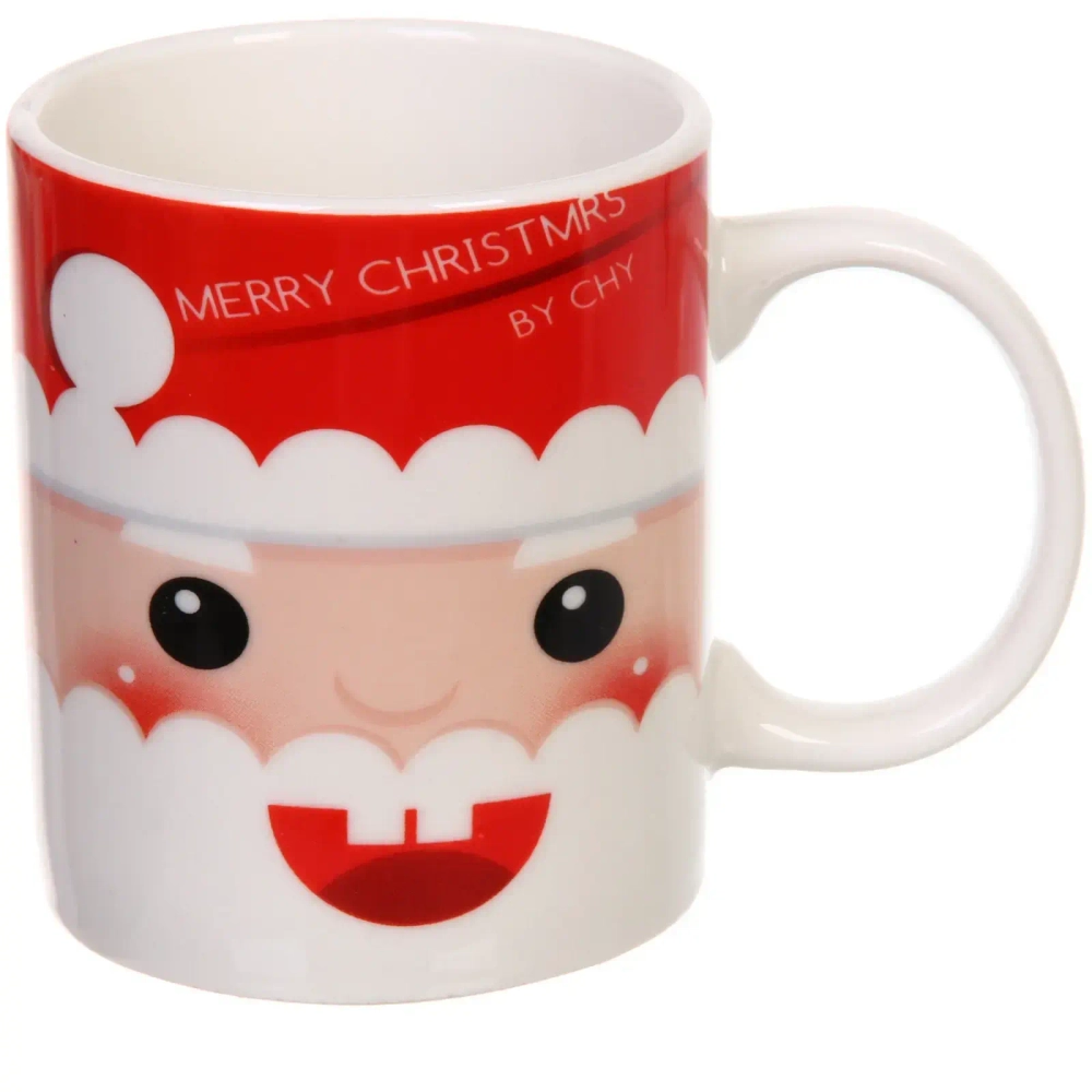 Кружка керамическая 320мл «Дед Мороз улыбчивый»