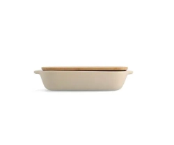 KitchenAid Керамическое блюдо 33x19,5x7,5 см миндальный крем
