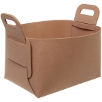 Корзина для хранения войлок 36*26*23 бежевая