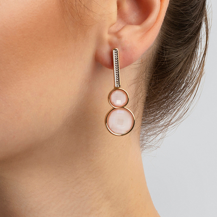 Серьги Possebon Quartz Rose A9663.9 R/G