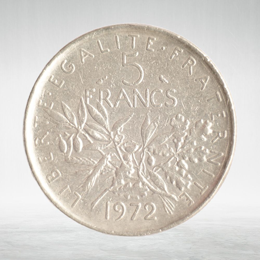 France, 5 Francs 1972 - Signature "O. Roty", VF