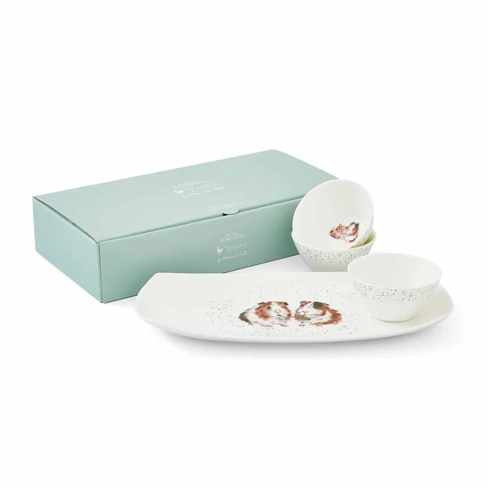 Royal Worcester Wrendale Designs Набор мисок на подносе 3+1 9 см