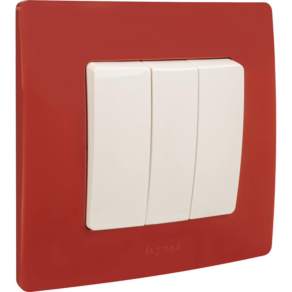 Рамка 1 пост красный ETIKA Legrand