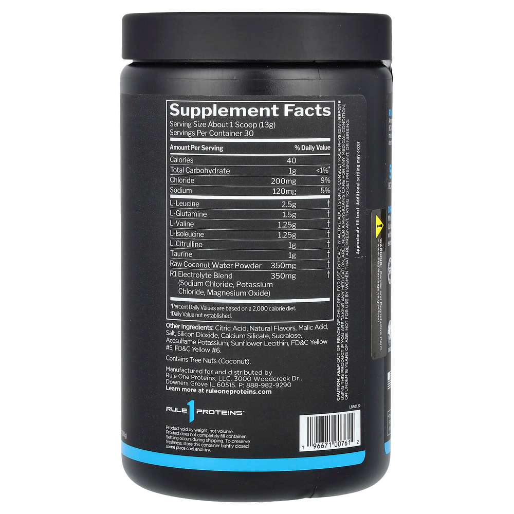 Rule One Proteins, Active BCAA, со вкусом персика и манго, 390 г (13,76 унции)