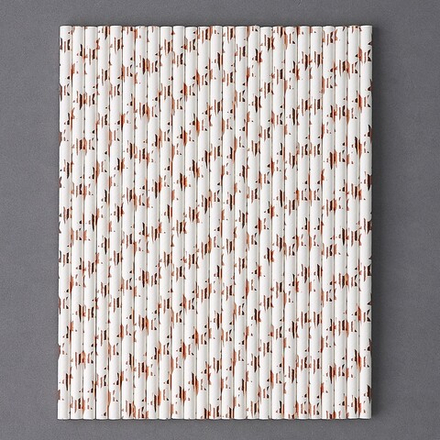 Трубочки для коктейля «Розовые звёзды», набор 25 шт.