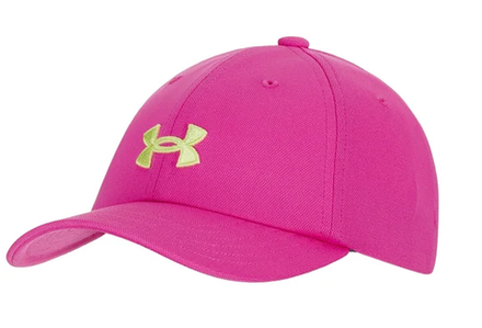 Теннисная кепка Under Armour Girls' UA Blitzing Adjustable Cap - rebel pink/fade