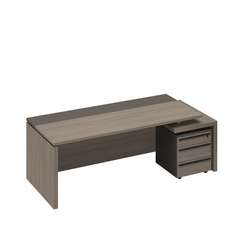 Стол руководителя с тумбой 3-ящичной с замком правый РС 120 ДЧ/ЛС