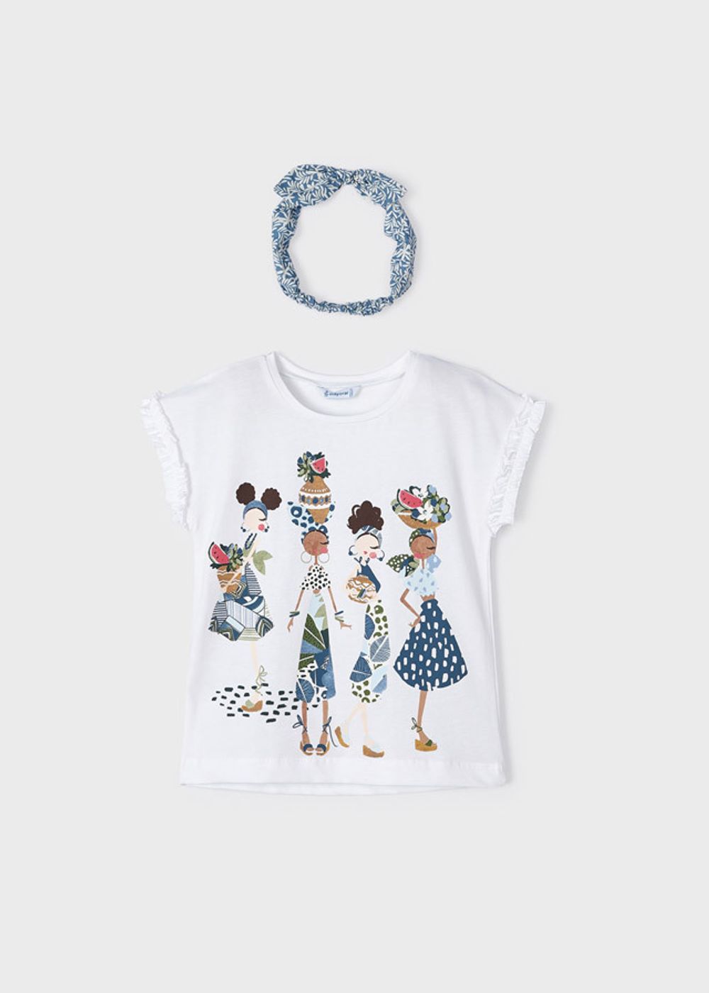 футболка с повязкой на голову