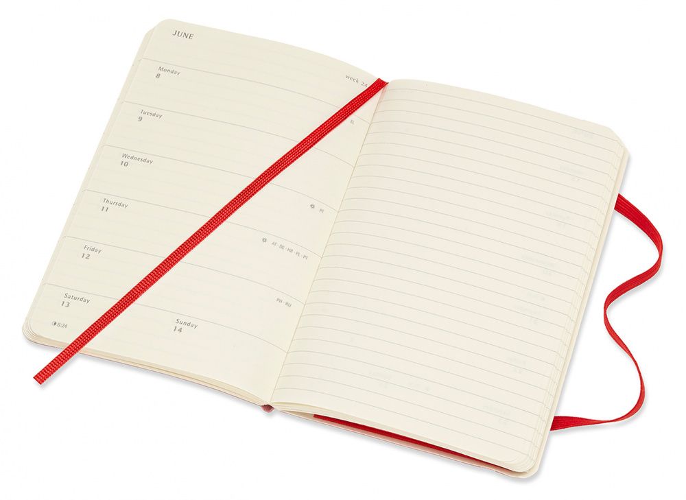 Еженедельник Moleskine Classic Soft Weekly Pocket (DSF212WN2)