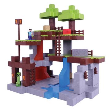 Jada Toys Фигурки Nano Scene Minecraft 1.65" Minecraft Nano Scene With 2 Figures 32852
