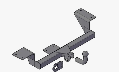 Фаркоп для ВАЗ 2170 Lada Priora седан, универсал, 2007-2011 , ВАЗ 2110, 2111,  без снятия и подрезки бампера. Тип шара: A. Нагрузки: 800/40 кг, (без электрики в комплекте) - 2170.C Трейлер