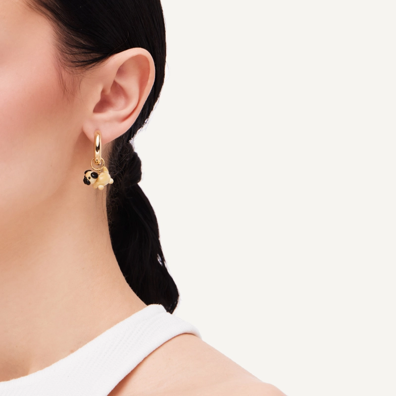 Серьги Мой Любимый Пушистик – Золото, Собака