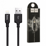 Кабель для iPhone HOCO X14 1м, в оплетке, 010482 Черный