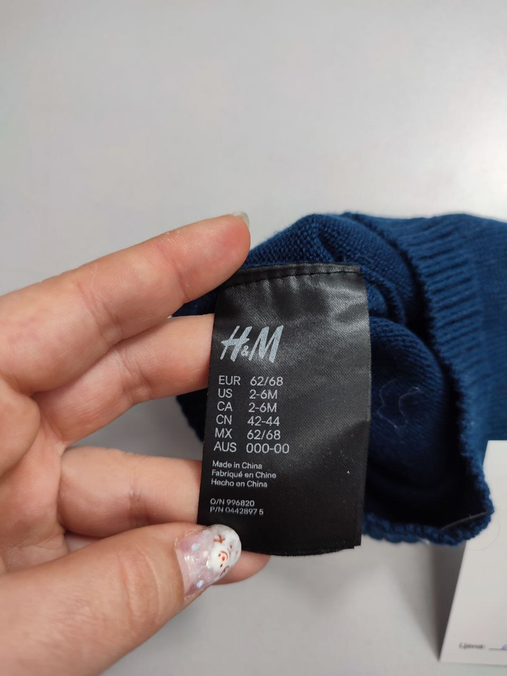 Шапка H&M модная на 2-6 месяцев