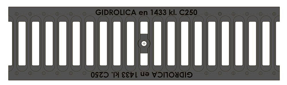 Решетки водоприемной Gidrolica Standart РВ-10.13,6.50 (щелевая, чугунная ВЧ, кл. C250)