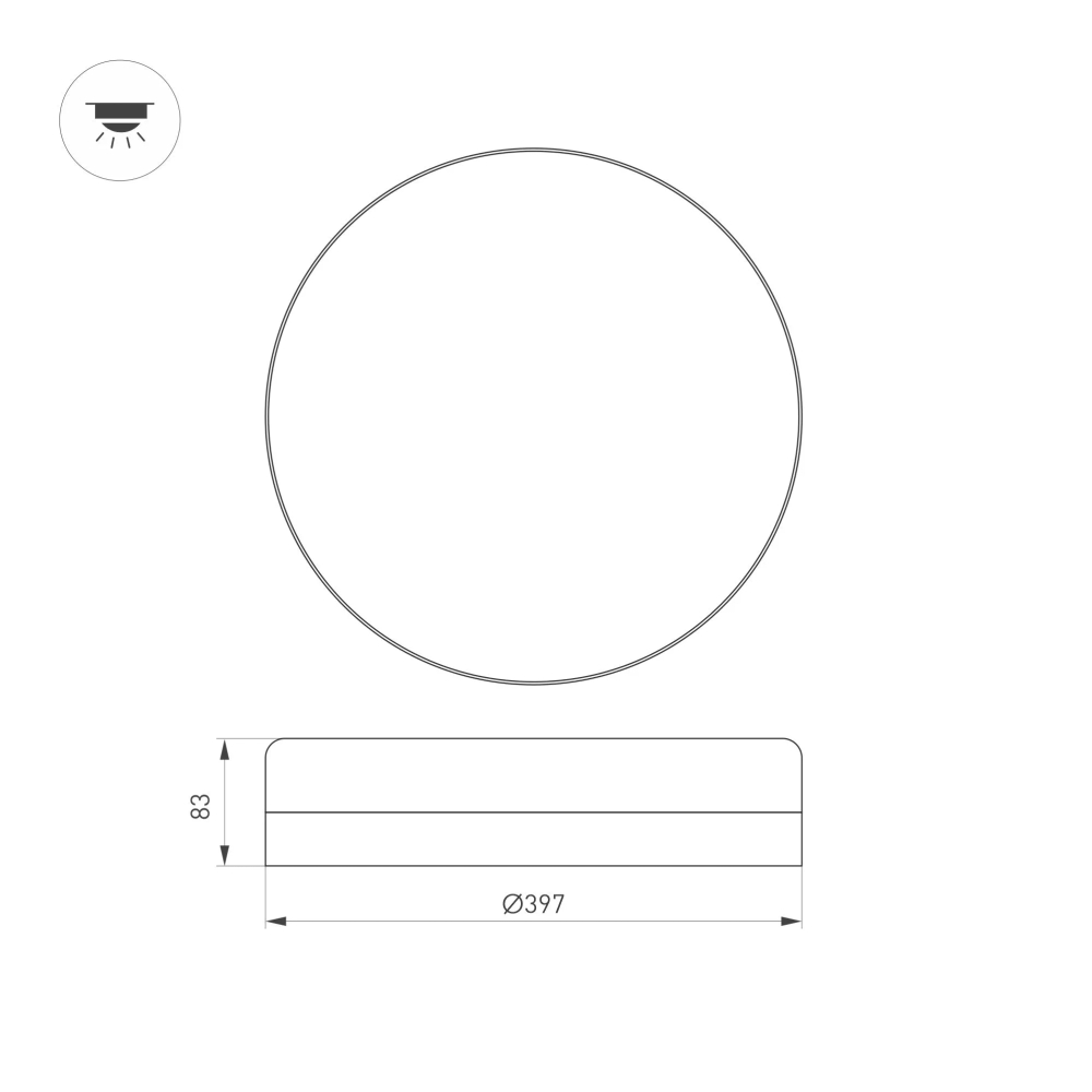 Светильник CL-SMURF-R400-30W Day4000-MIX (WH, 140 deg, 230V) (Arlight, IP40 Пластик, 3 года) 036669