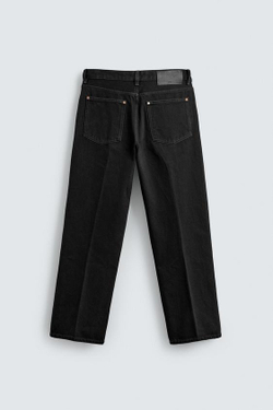 ZARA ДЖИНСЫ STRAIGHT FIT, УГОЛЬНЫЙ