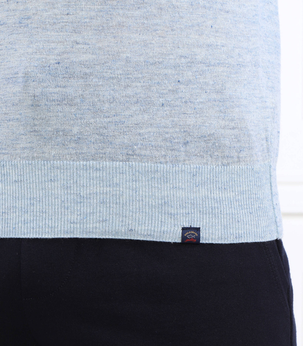 Льняный свитер Paul&Shark - голубой(23411553)