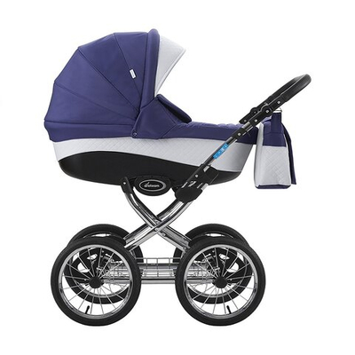 Коляска 2в1 Aroteam Veronimo (АроТим Веронимо)18/Фиолетовый-Белая кожа