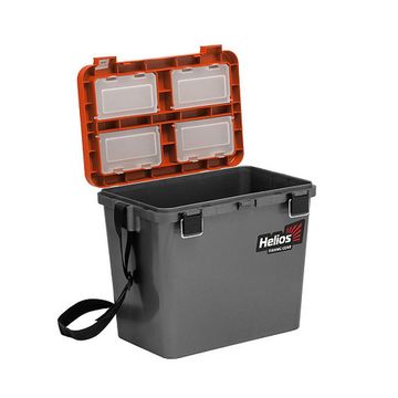 Ящик рыболовный зимний односекционный серый/оранжевый (HS-IB-19-GO-1) Helios