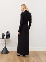 ПЛАТЬЕ С ДРАПИРОВКОЙ «BELLA» ЧЕРНЫЙ