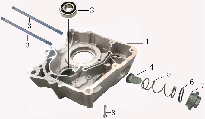 Запчасти двигателя к квадроциклу Motax Grizlik 300. Рис. 7